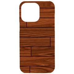 Seamless Wooden Planks Brown Wooden Background Iphone 15 Pro Max Black Uv Print Pc Hardshell Case by kyorashop23