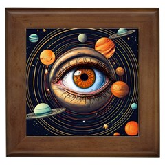 Eye Of The Universe (ai) Framed Tile by dflcprintsclothing