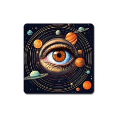 Eye Of The Universe (ai) Square Magnet by dflcprintsclothing