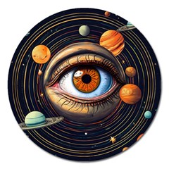 Eye Of The Universe (ai) Magnet 5  (round) by dflcprintsclothing