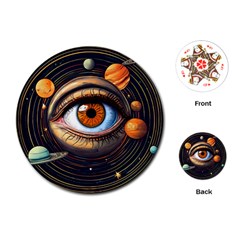 Eye Of The Universe (ai) Playing Cards Single Design (round) by dflcprintsclothing