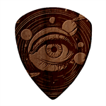 Eye of the Universe (AI) Square Wood Guitar Pick Holder Case And Picks Set Pick