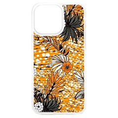 Leaf Yellow Point Flower White Iphone 15 Plus Tpu Uv Print Case by Grandong