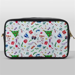 New Year Christmas Winter Pattern Toiletries Bag (one Side) by Apen