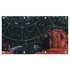 Astrology Surreal Surrealism Trippy Visual Art Banner And Sign 7  X 4  by Bedest