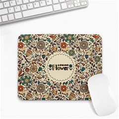 Seamless Pattern With Flower Birds Small Mousepad by Bedest