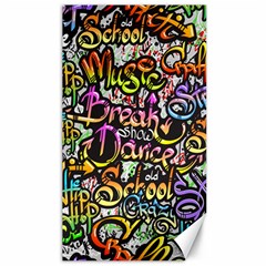 Graffiti Word Seamless Pattern Canvas 40  X 72  by Bedest