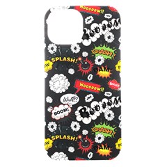 Pattern Seamless Texture Cartoon Iphone 15 Black Uv Print Pc Hardshell Case by Bedest