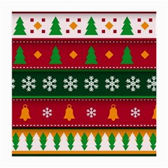 Christmas Time Pattern Christmas Ornament Medium Glasses Cloth by Bedest