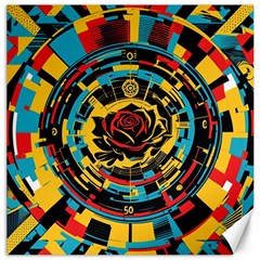 Therose Canvas 16  X 16  by DaMorClothingCompany