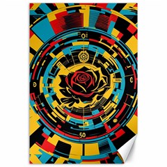 Therose Canvas 24  X 36  by DaMorClothingCompany