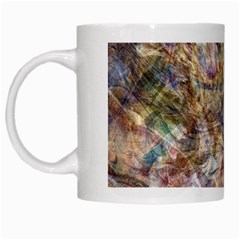 Mono Pour Blend  White Mug by kaleidomarblingart