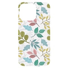 Leaf Seamless Pattern  Iphone 14 Pro Max Black Uv Print Case by Safari