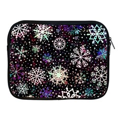 Shiny Winter Snowflake Abstract Christmas Cold Crystal December Apple Ipad 2/3/4 Zipper Cases by Bedest