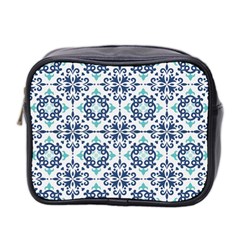 Tiles Abstract Pattern Texture Design Mini Toiletries Bag (two Sides) by Salmanaz77