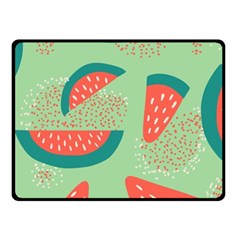 Watermelon Dots Summer Pattern Fleece Blanket (small) by Bedest