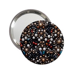 Pearls And Stones 2 25  Handbag Mirrors by dedoma