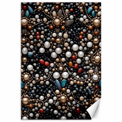 Pearls And Stones Canvas 12  X 18  by dedoma