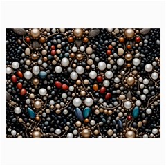 Pearls And Stones Large Glasses Cloth (2 Sides) by dedoma