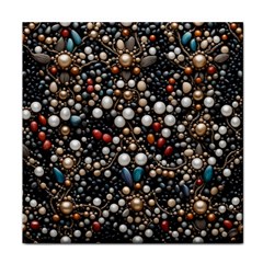 Pearls And Stones Face Towel by dedoma