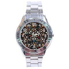 Pearls And Stones Stainless Steel Analogue Watch by dedoma