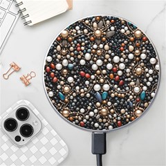 Pearls And Stones Wireless Fast Charger(white) by dedoma