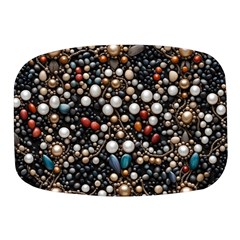 Pearls And Stones Mini Square Pill Box by dedoma