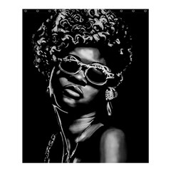 Afro Beauty Woman Portrait (ai+human) Shower Curtain 60  X 72  (medium)  by dflcprintsclothing