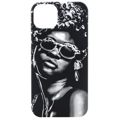 Afro Beauty Woman Portrait (ai+human) Iphone 15 Pro Black Uv Print Pc Hardshell Case by dflcprintsclothing