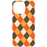 Halloween Argyle Pattern  iPhone 15 Pro Max Black UV Print PC Hardshell Case Front