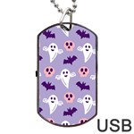 Boo crew halloween season Dog Tag USB Flash (Two Sides) Front