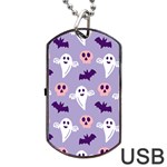 Boo crew halloween season Dog Tag USB Flash (Two Sides) Back