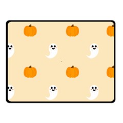 Pumpkin And Boo Crew Halloween  Fleece Blanket (small) by Safari