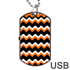 Halloween Wavy 20240926 161241 0000 Dog Tag Usb Flash (one Side) by Safari