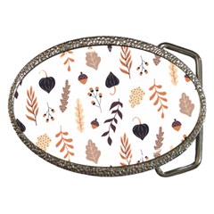 Autumn Seamless Leaves Pattern  Belt Buckles by Safari