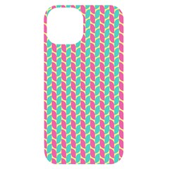 Yellow Blue Pattern Iphone 14 Black Uv Print Case by ytdream