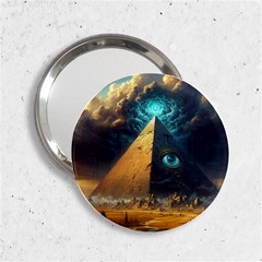 Mystic Blue Pyramid Art 2 25  Handbag Mirrors by ExtraAwesomeSauce