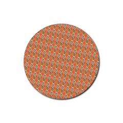 Diamond Dollar Sign Pattern Rubber Coaster (round) by ExtraAwesomeSauce