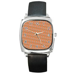 Diamond Dollar Sign Pattern Square Metal Watch by ExtraAwesomeSauce