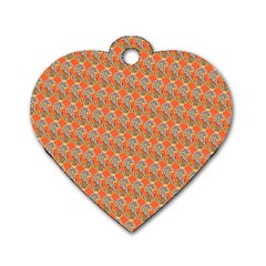 Diamond Dollar Sign Pattern Dog Tag Heart (one Side) by ExtraAwesomeSauce