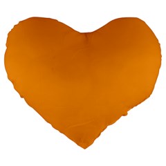 Brown, Amber, Yellow, Peach, Pattern, Font, Event Large 19  Premium Heart Shape Cushions by catchydesignhill