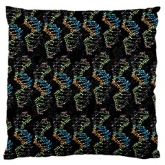 Multicolored Dna Strand Art Standard Premium Plush Fleece Cushion Case (two Sides) by ExtraAwesomeSauce