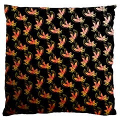 Regal Eagle Pattern Large Premium Plush Fleece Cushion Case (two Sides) by ExtraAwesomeSauce