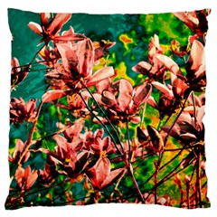 Abstract Floral Artwork Standard Premium Plush Fleece Cushion Case (one Side) by ExtraAwesomeSauce