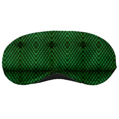 Green Diamond Grid Pattern Sleep Mask by ExtraAwesomeSauce