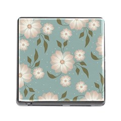 Flora Floral Flower Flowers Pattern Memory Card Reader (square 5 Slot) by Apenda