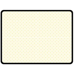 A Yellow And White Background With Small Circles Fleece Blanket (large) by catchydesignhill