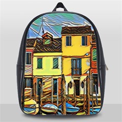 Colorful Venice Homes - Venezia, Italy School Bag (xl) by ConteMonfrey