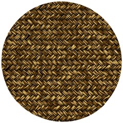 Straw Like Country Side  Wooden Puzzle Round by ConteMonfrey