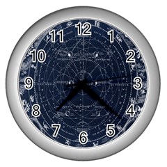 Astronomie Astrologie Vintage  Wall Clock (silver) by ConteMonfrey